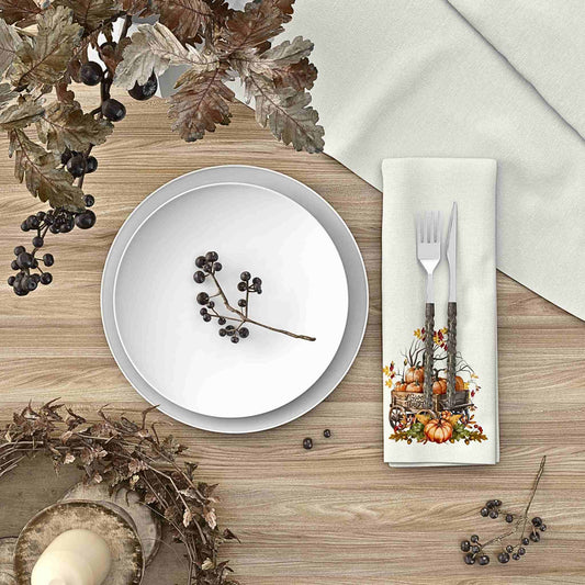 Give Thanks Harvest Cloth Napkin Set of 4