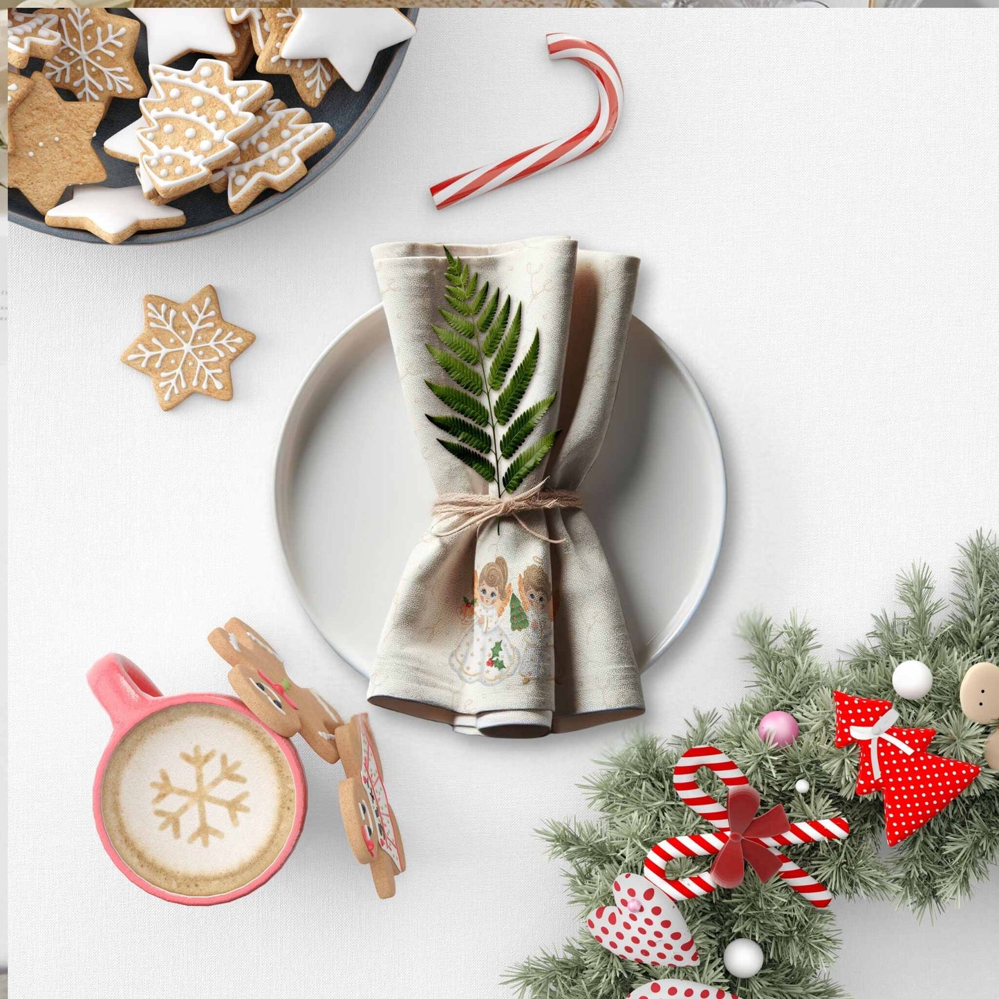 Little Angels Cloth Napkin Set of 4