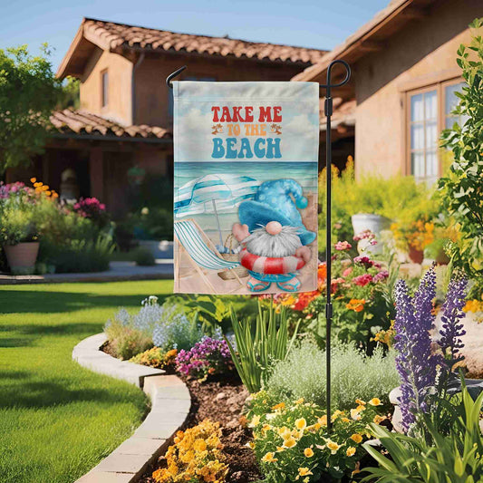Beachside Gnome Yard Flags - ZumBuys