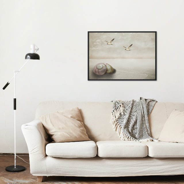 Brooding Seashell Framed Art - ZumBuys