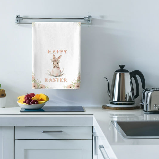 Bunny Blooms Tea Towel (cotton, poly) - ZumBuys