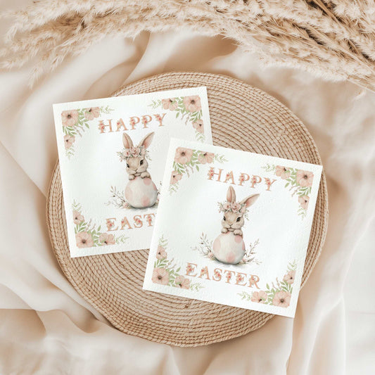 Bunny Blooms Uncoined Napkins - ZumBuys