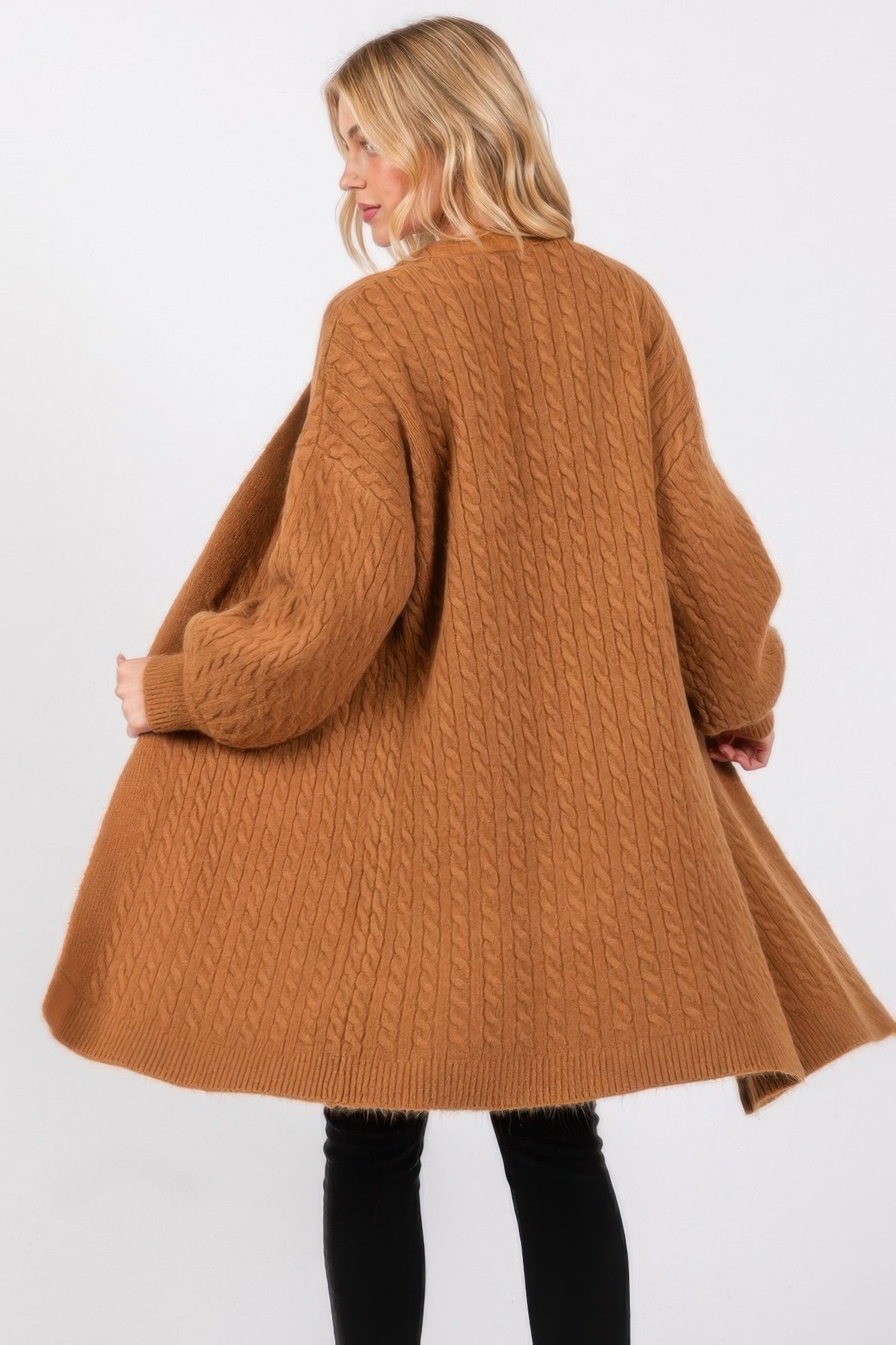 Cable Knit Cardigan - ZumBuys