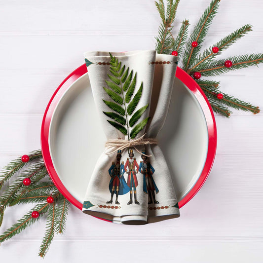 Christmas Soldiers Cloth Napkin Set of 4 - ZumBuys