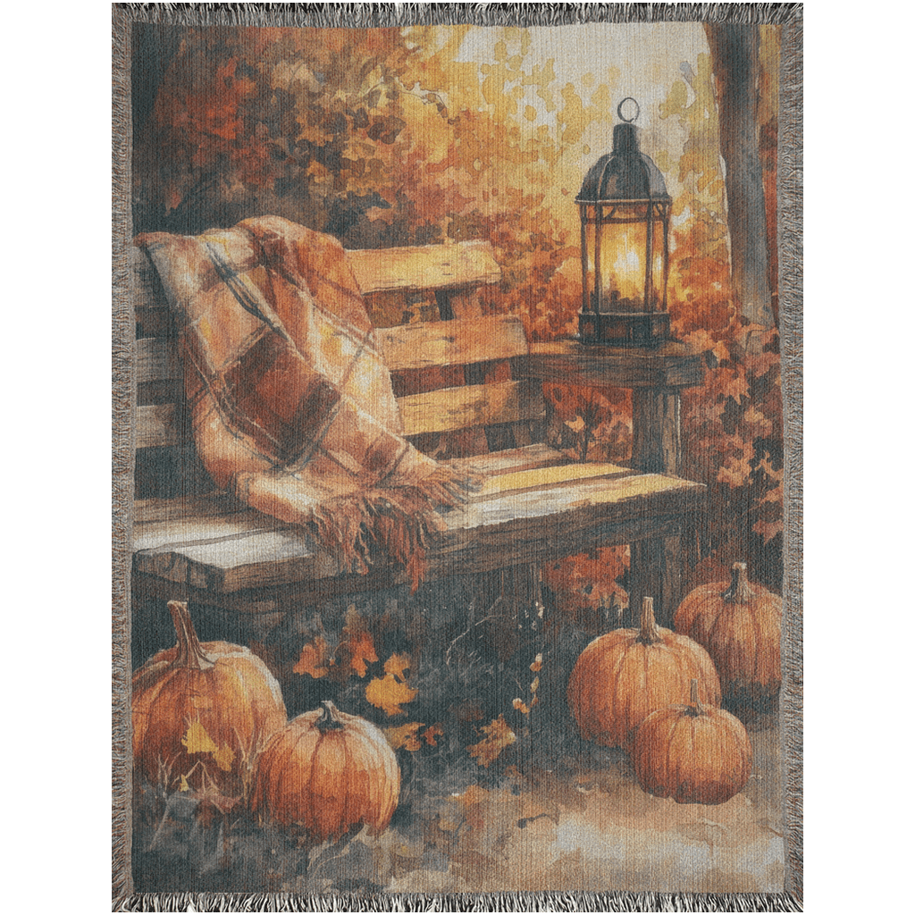Cozy Autumn Haven Woven Blankets - ZumBuys
