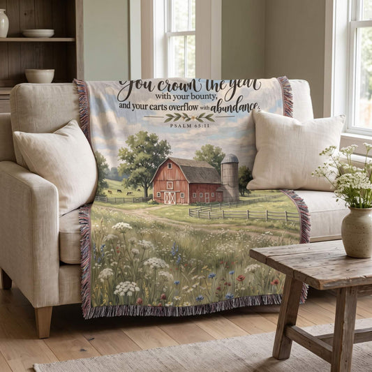 Crowned with Bounty Woven Blanket - ZumBuys