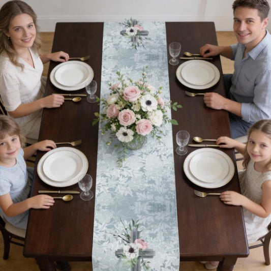 Everlasting Grace Table Runner (Cotton, Poly) - ZumBuys