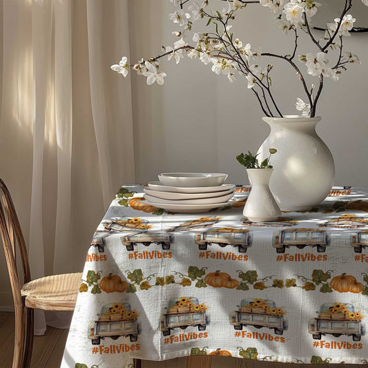 Fall Vibes Tablecloth - ZumBuys