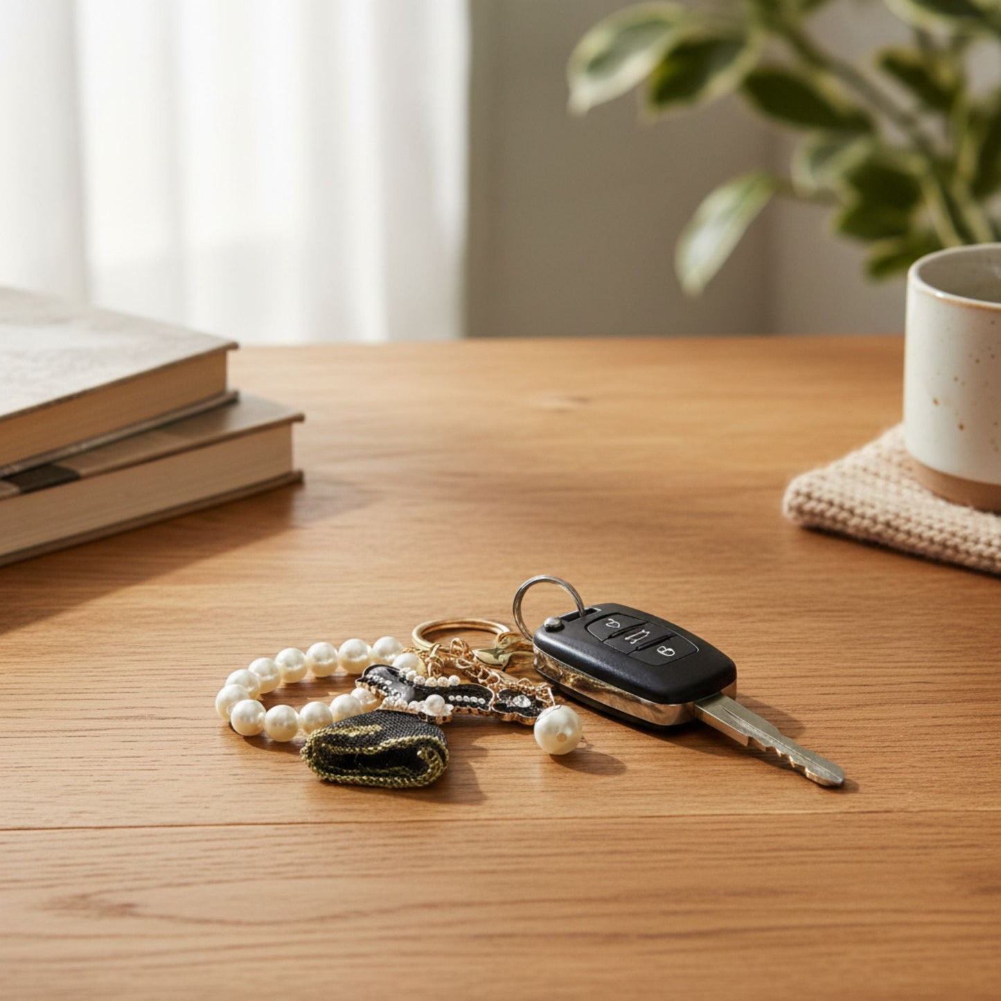 Fashionista Theme Bag Charm Keychain - ZumBuys