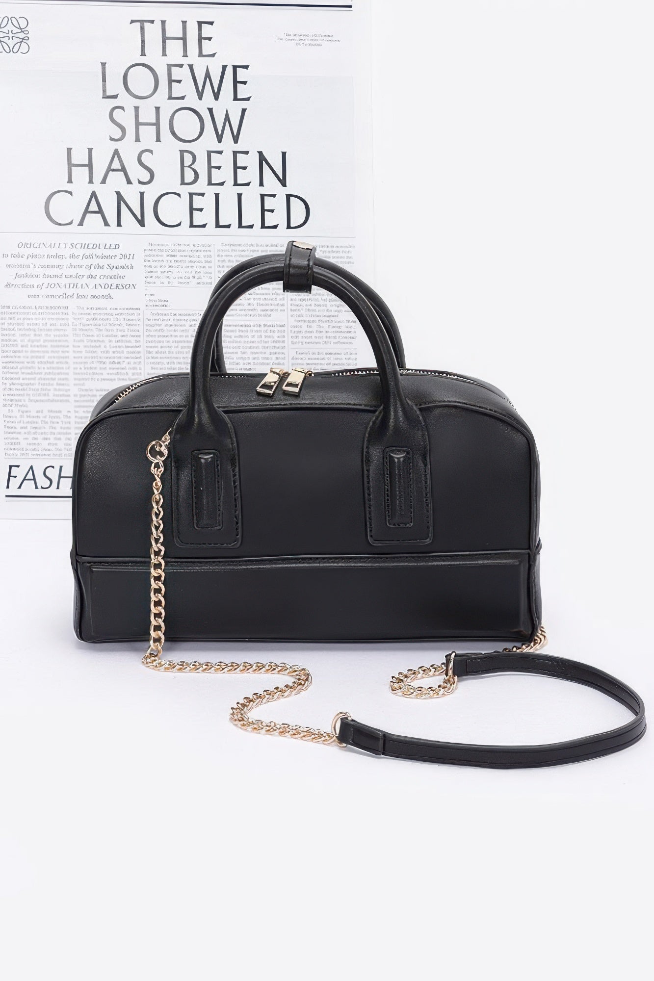 Faux Leather Handbag - ZumBuys