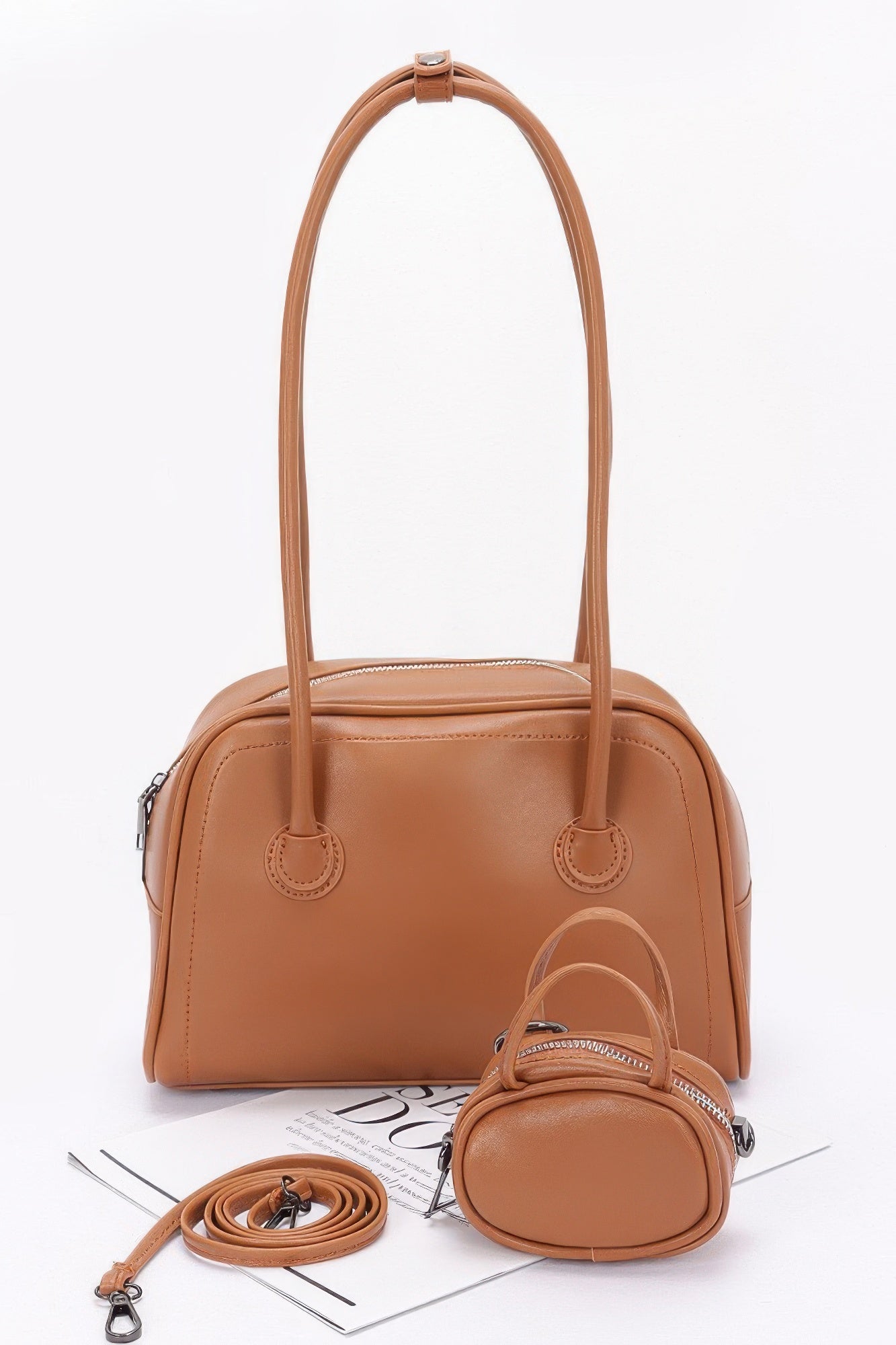 Faux Leather Sport Bag - ZumBuys