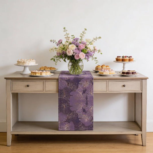 Floral Elegance Table Runner (Cotton, Poly) - ZumBuys