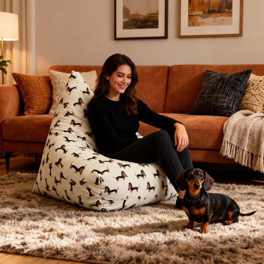 Doxie Craze Bean Bag Chair Cover