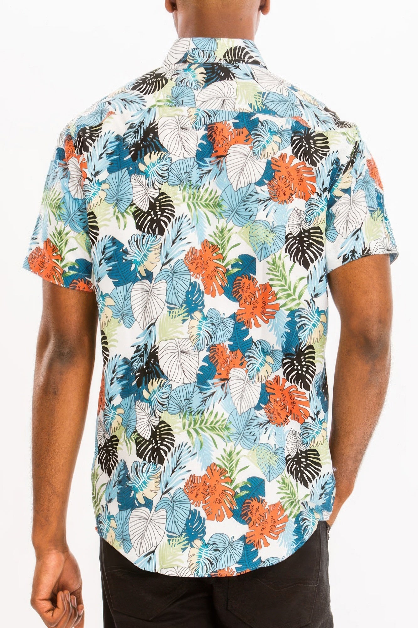 Hawaiian Print Button Down Shirt - ZumBuys