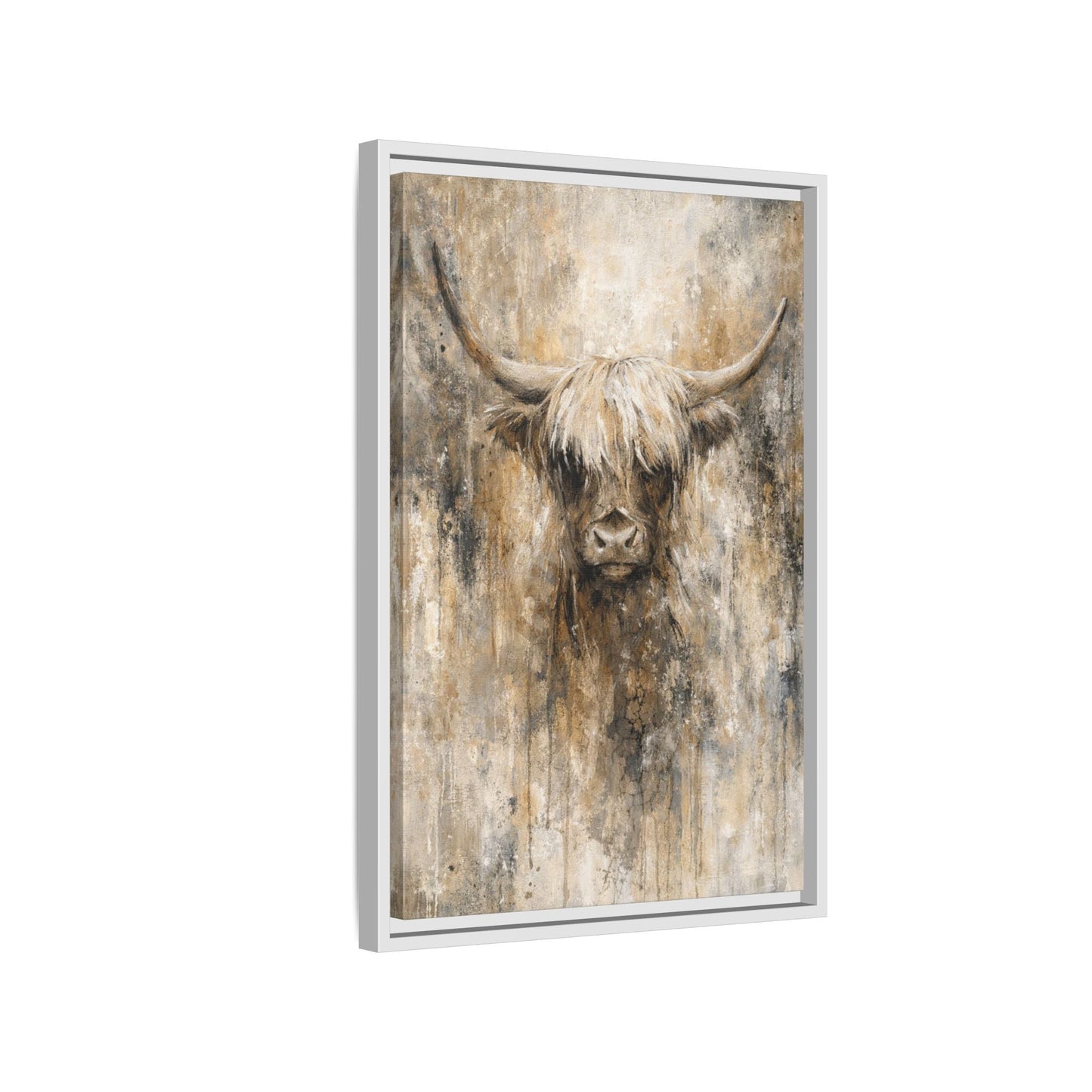 Highland Stillness Matte Canvas, Framed (Multi - color) - ZumBuys