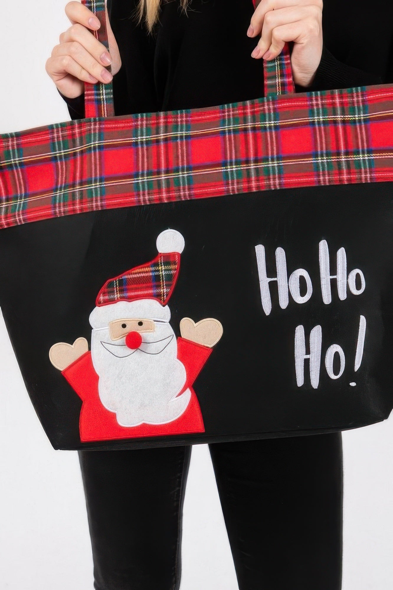 Ho Ho Ho Letter Santa Christmas Tote Bag - ZumBuys