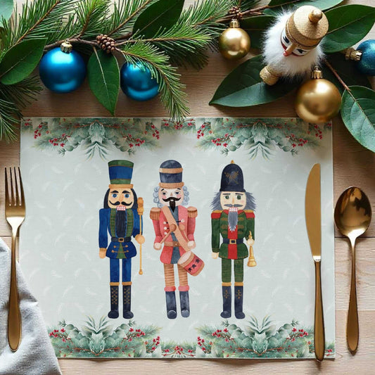 Holiday Nutcrackers Placemat, 2pc - ZumBuys