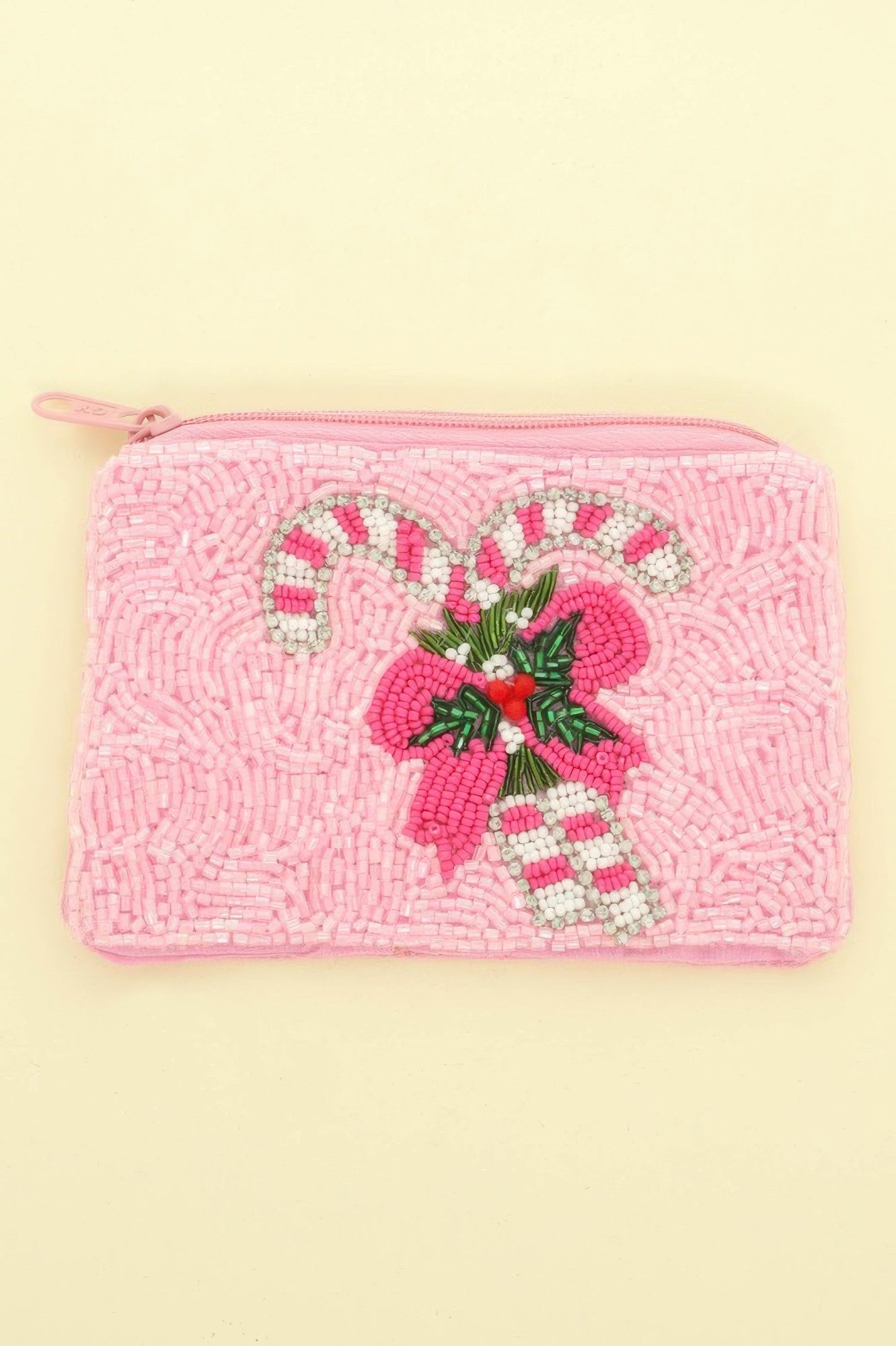 Holiday Theme Seed Beaded Coin Bag - ZumBuys