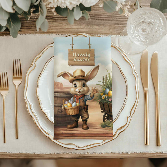 Howdy Bunny Cloth Napkin Set - ZumBuys