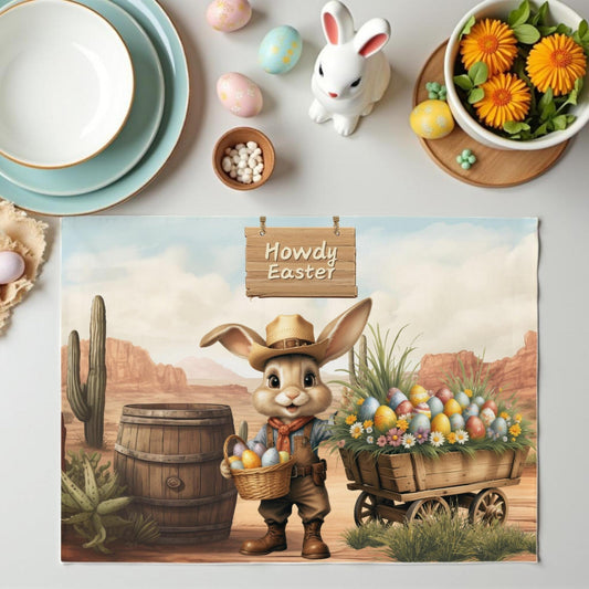 Howdy Bunny Placemat Set - ZumBuys