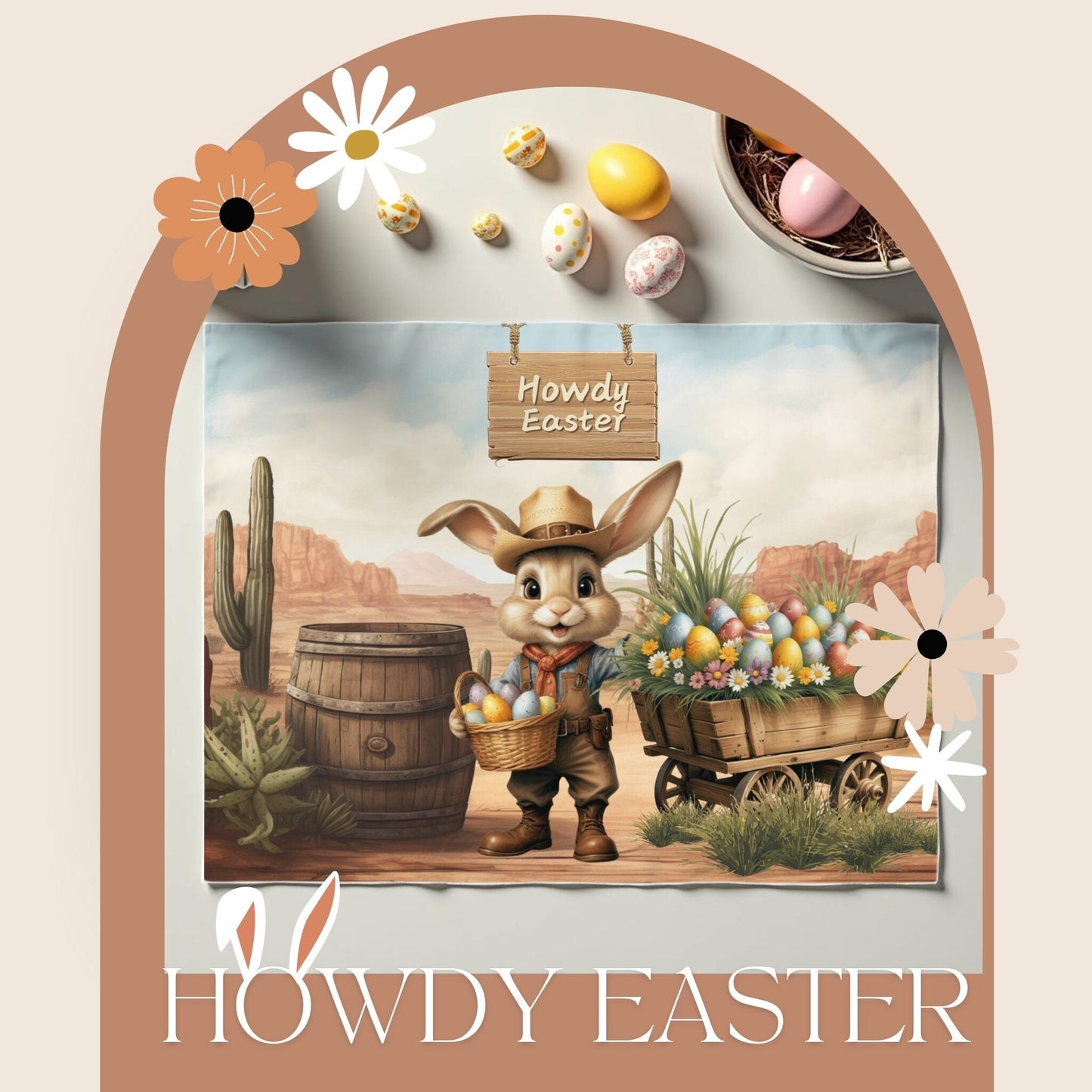 Howdy Bunny Placemat Set - ZumBuys