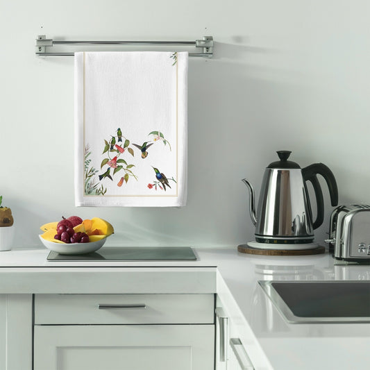 Hummingbird Haven Tea Towel (cotton, poly) - ZumBuys