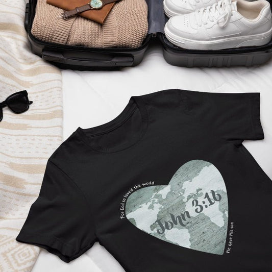 John 3:16 Women's Cotton Tee - ZumBuys