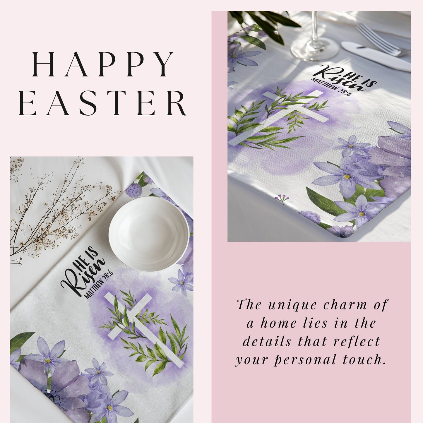 Joy Rising Placemat Set - ZumBuys