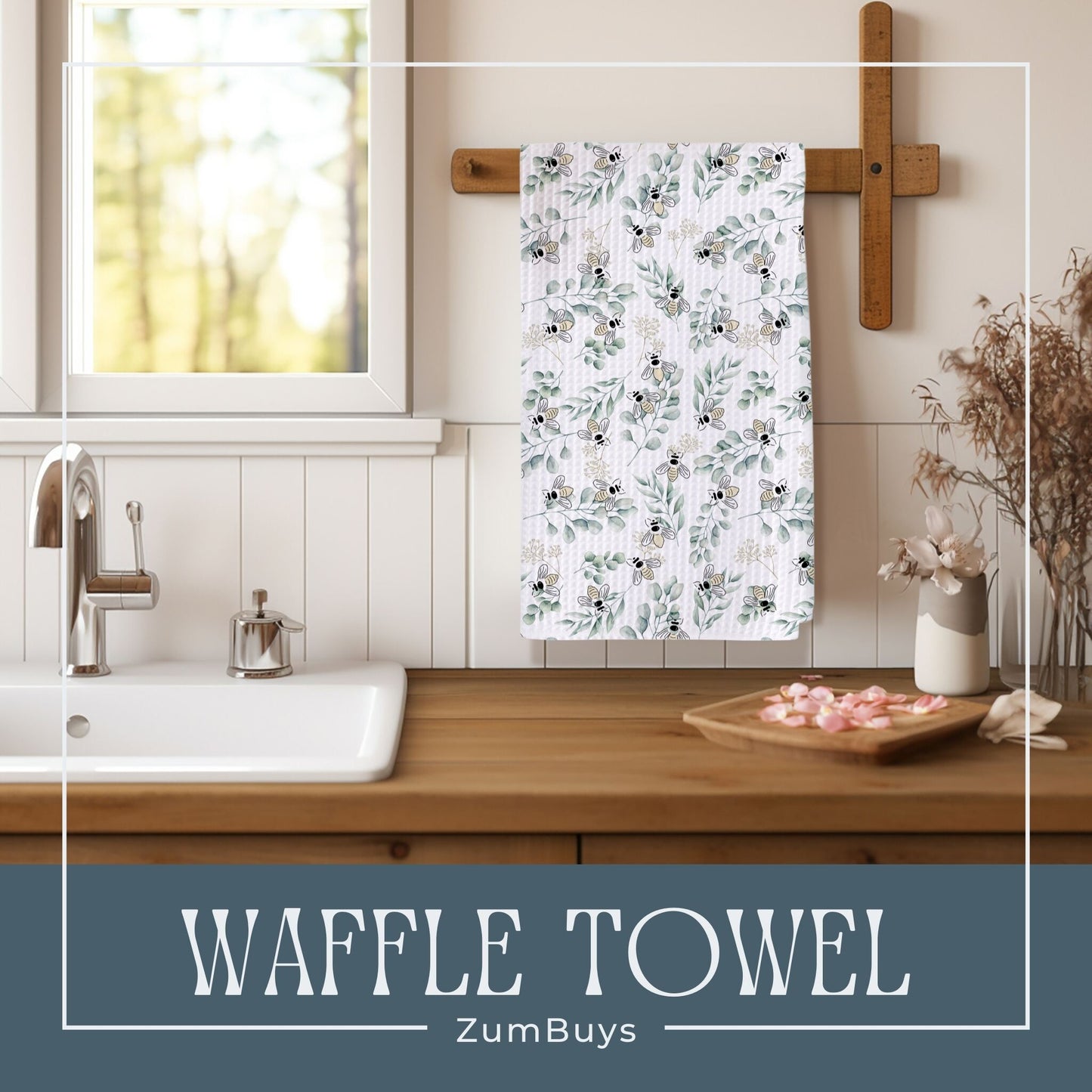 Leafy Bumble Dish Towel - ZumBuys