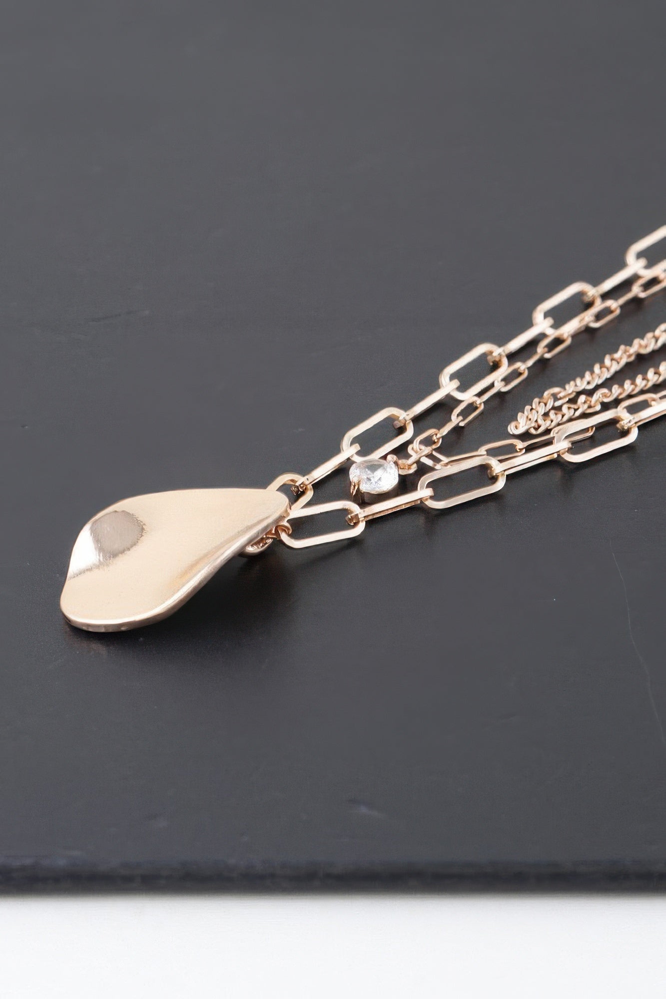 Metal Pendant Multilayer Necklace - ZumBuys