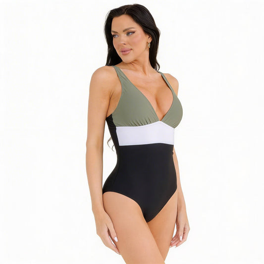 Modern Colorblock One Piece - ZumBuys