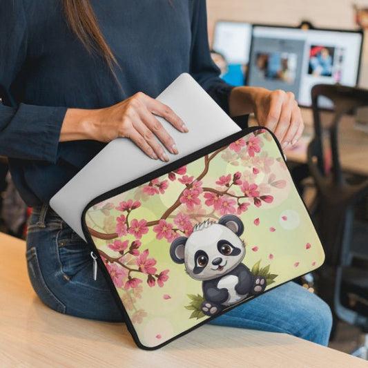 Panda Petals Laptop Sleeve - ZumBuys
