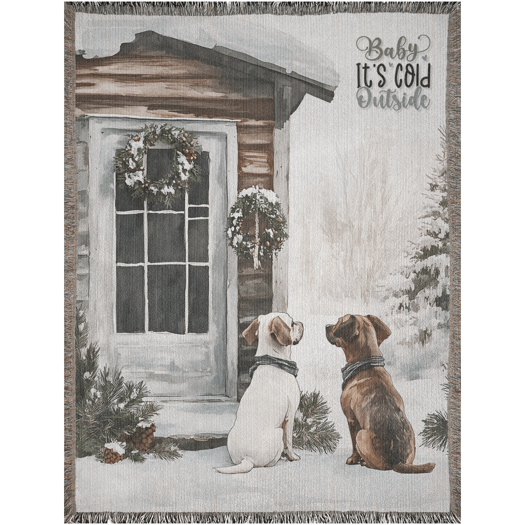 Paw - sitive Winter Friends Woven Blankets - ZumBuys