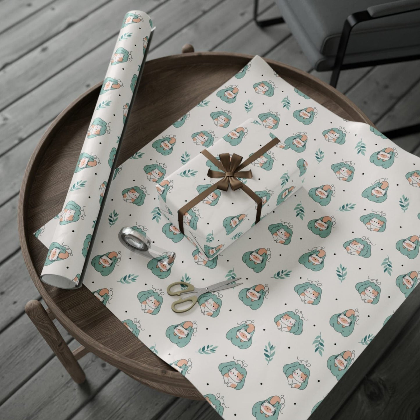 Posh Kitten Wrapping Paper - ZumBuys
