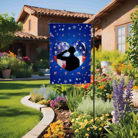 Proud Salute Garden & House Banner - ZumBuys