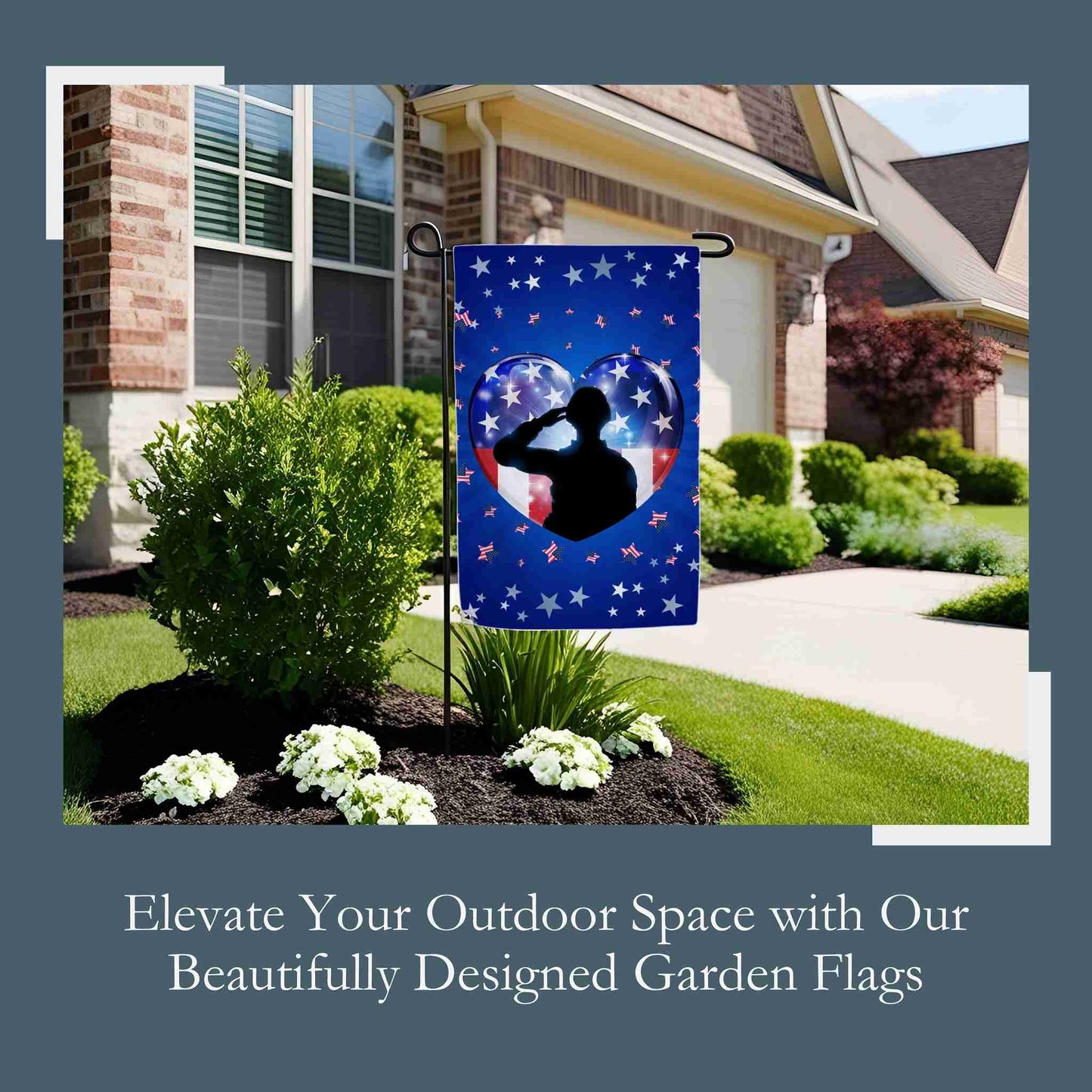 Proud Salute Garden & House Banner - ZumBuys