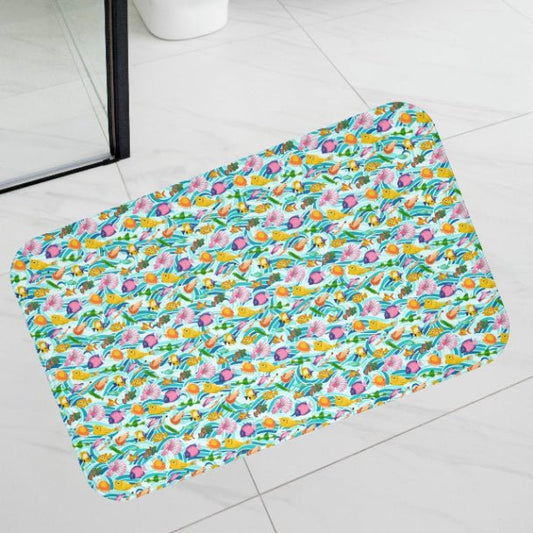Rainbow Reef Bath Mat - ZumBuys
