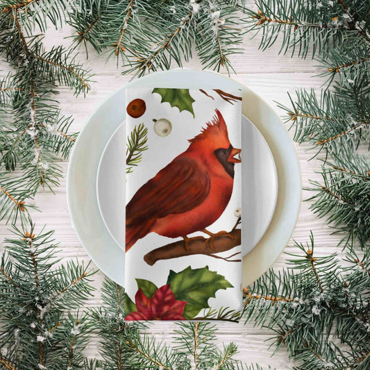 Red Bird Cloth Napkin Set of 4 - ZumBuys
