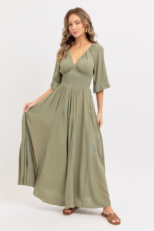 Romantic Flowy Maxi Dress - ZumBuys