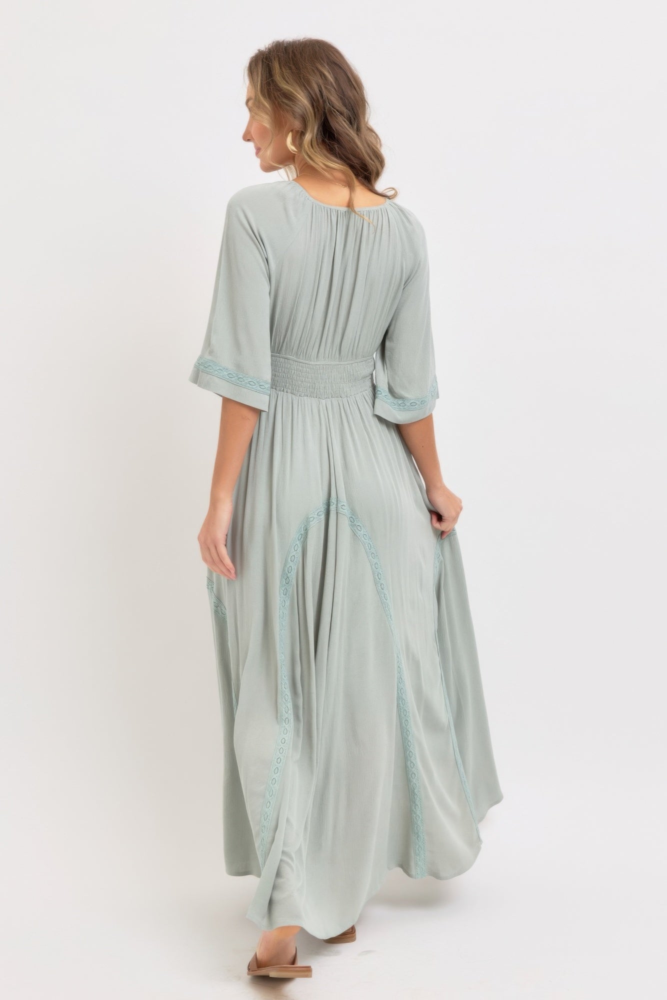 Romantic Flowy Maxi Dress - ZumBuys