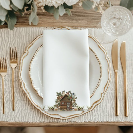 Rustic Haven Cloth Napkin Set of 4 - ZumBuys