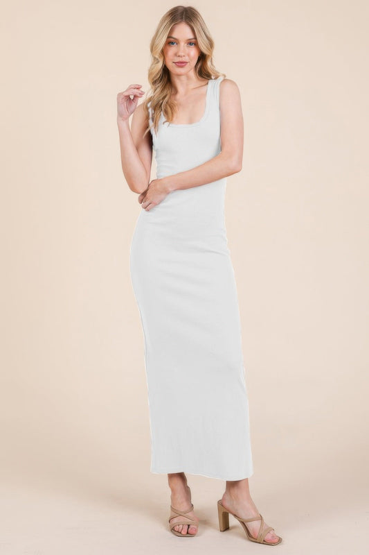 Sleeveless Rib Maxi Dress - ZumBuys