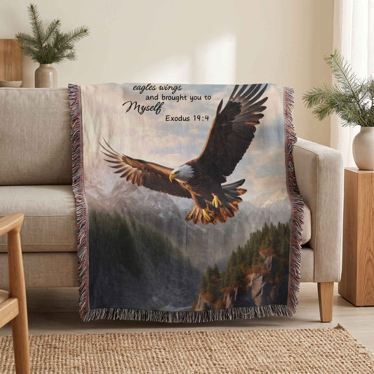 Soar in Faith Woven Blanket - ZumBuys