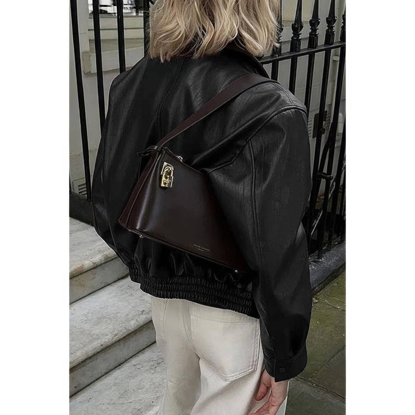 Solid Long Sleeve Short Lapel Zipper Jacket - ZumBuys