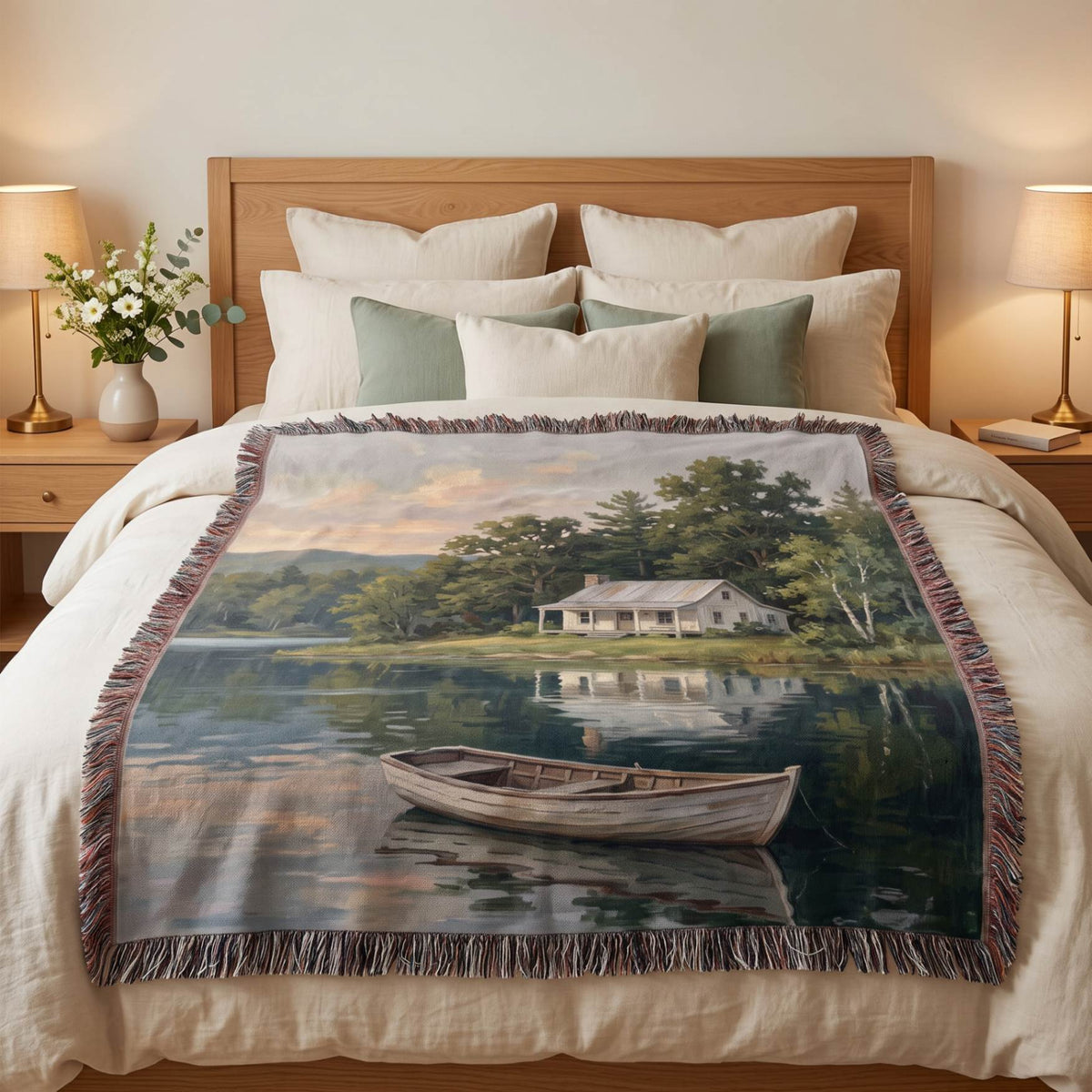 Stillwater Cottage Woven Blanket - ZumBuys