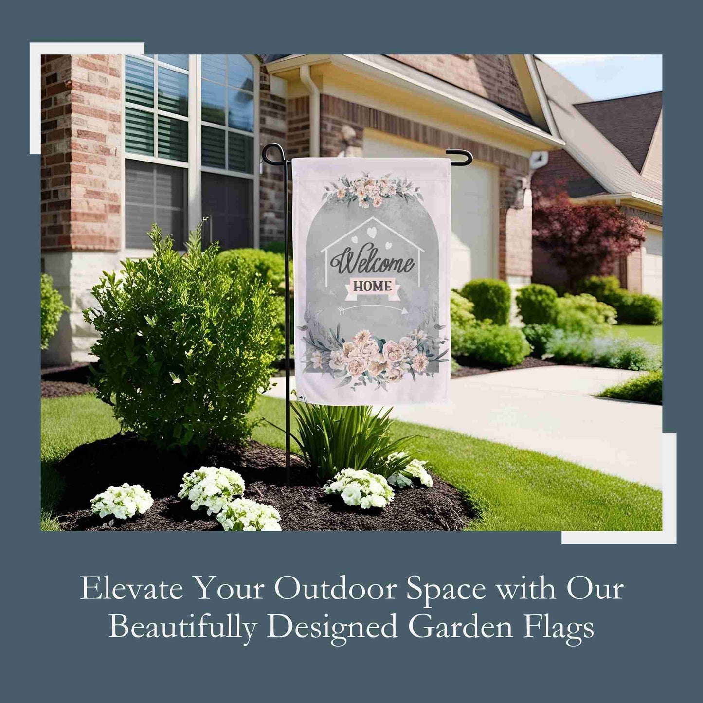 Sweet Petals Welcome Garden & House Banner - ZumBuys