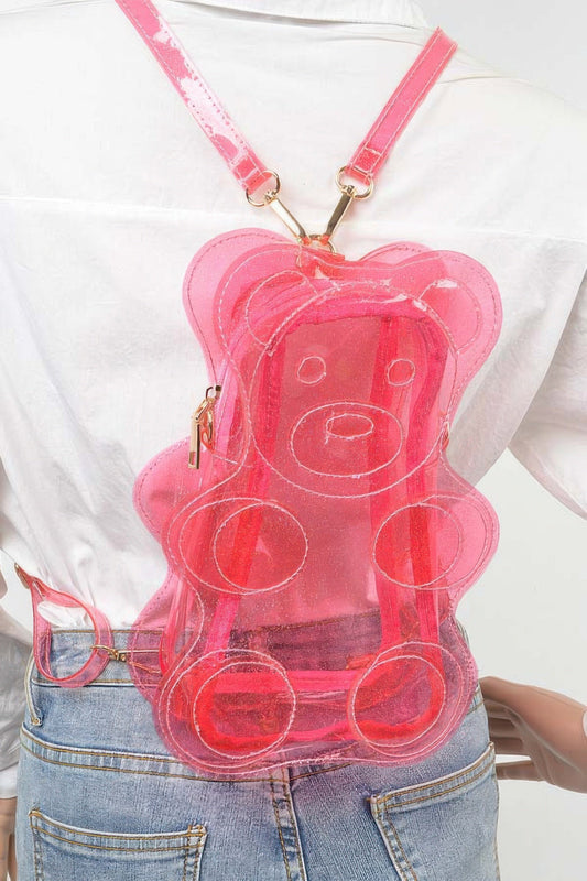 Transparent Teddy Bear Backpack - ZumBuys