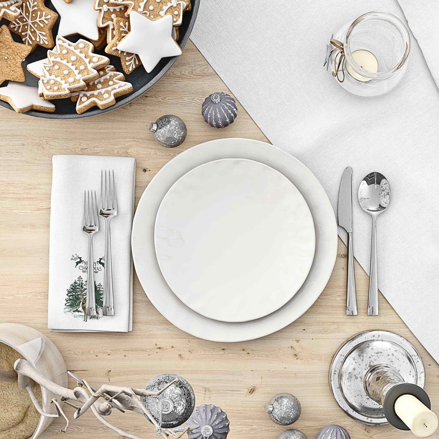 Winter Wishes Cloth Napkin Set of 4 - ZumBuys