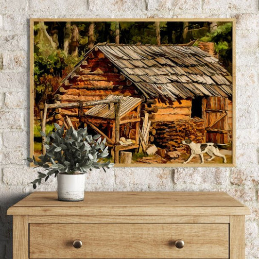 Woodland Shanty Framed Art - ZumBuys