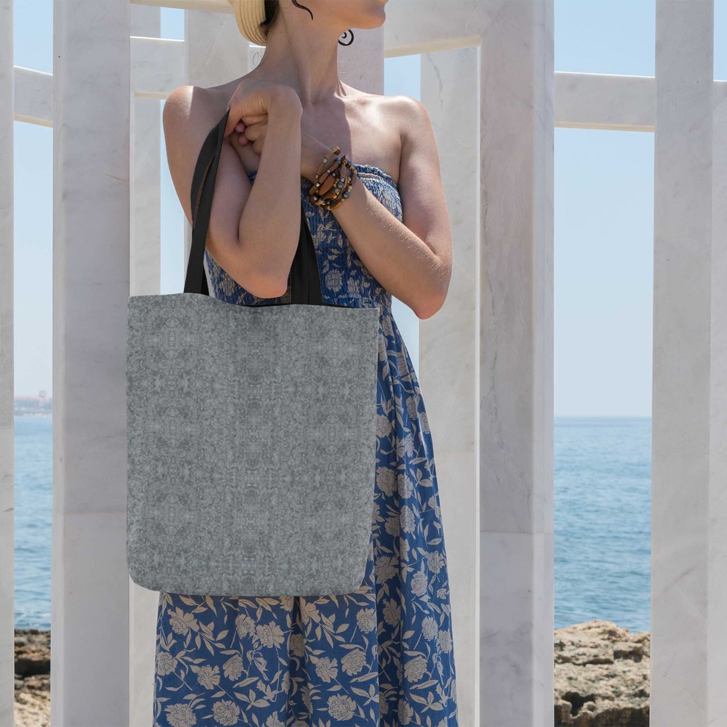 Baroque Pearl Grey Tote Bag - ZumBuys